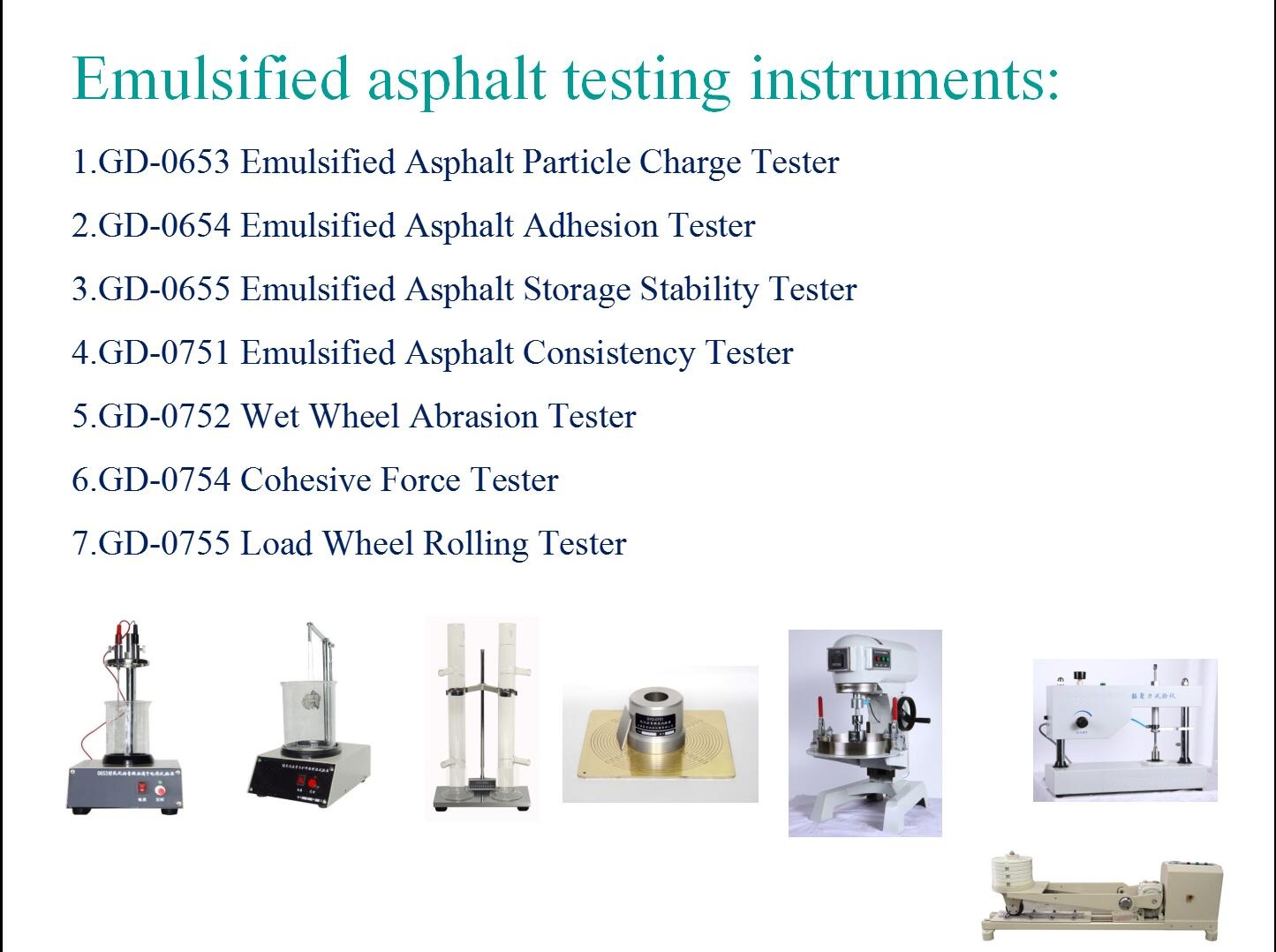 Emulsified asphalt Lab Testing Equipments Chongqing Gold Mechanical
